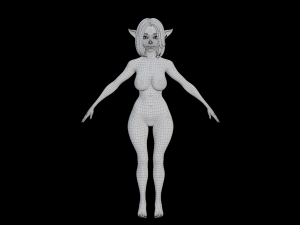 Goblin Girl Basemesh 3D मॉडल