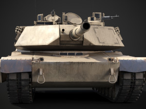 M1A2 Abrams Rigged Model 3D