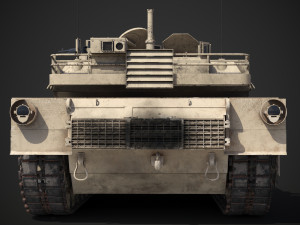 M1A2 Abrams Rigged Model 3D