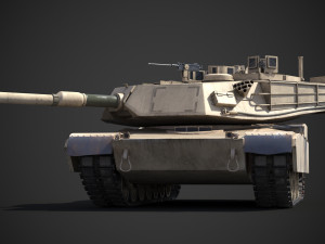 M1A2 Abrams Rigged Model 3D