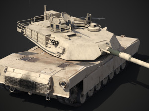 M1A2 Abrams Rigged Model 3D