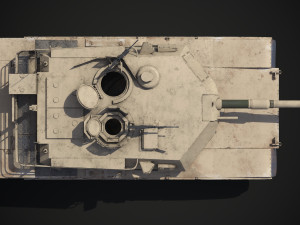 M1A2 Abrams Rigged Model 3D