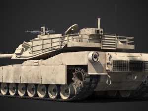 M1A2 Abrams Rigged Model 3D