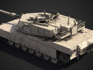 M1A2 Abrams Rigged Model 3D