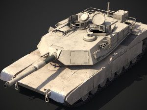 M1A2 Abrams Rigged Model 3D