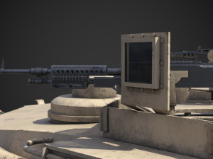 M1A2 Abrams Rigged Model 3D