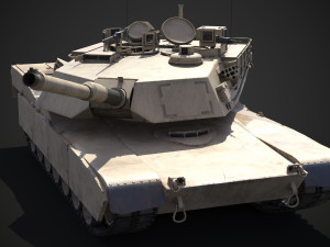 M1A2 Abrams Rigged Model 3D