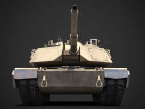 M1A2 Abrams Rigged Model 3D