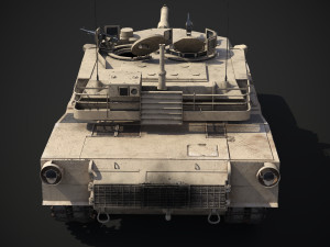 M1A2 Abrams Rigged Model 3D