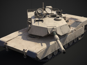 M1A2 Abrams Rigged Model 3D