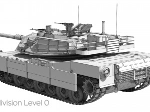 M1A2 Abrams Rigged Model 3D