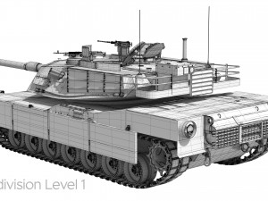 M1A2 Abrams Rigged Model 3D
