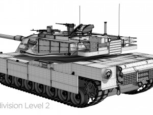 M1A2 Abrams Rigged Model 3D