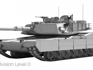 M1A2 Abrams Rigged Model 3D