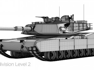 M1A2 Abrams Rigged Model 3D