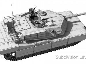 M1A2 Abrams Rigged Model 3D