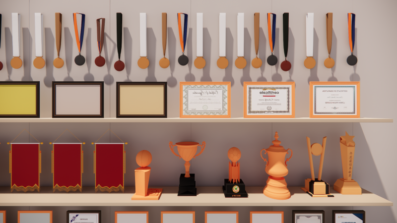 Trophy Cup -A3 3D Model .c4d .max .obj .3ds .fbx .stl .blend 