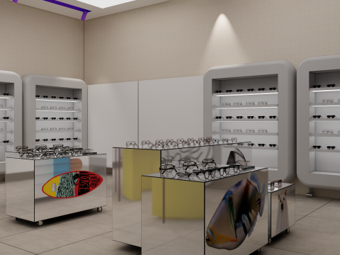 Optical Shop -A1 3D Модель