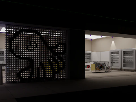 Optical Shop -A1 3D Model