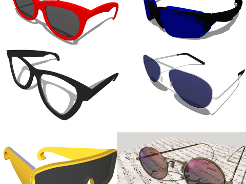 Glasses Collection -A2 3D Model