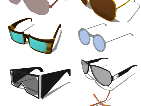 Glasses Collection -A3 3D Model