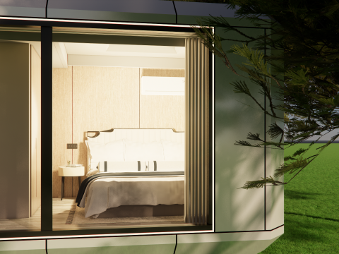 Capsule room -A1 3D Model