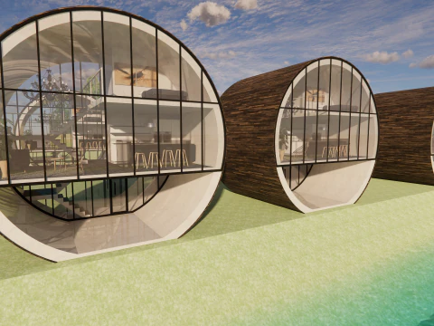 Chambre capsules -A2 Modèle 3D