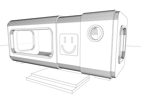 Chambre capsules -A2 Modèle 3D