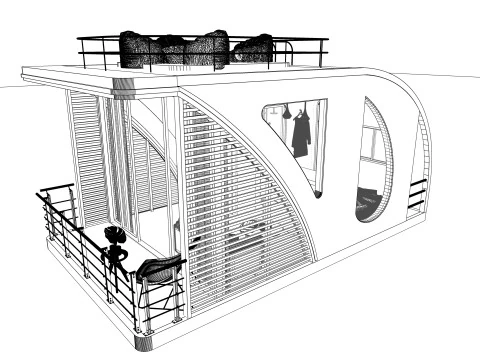 Chambre capsules -A2 Modèle 3D