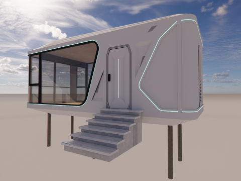 Capsule room -A3 3D-Modell