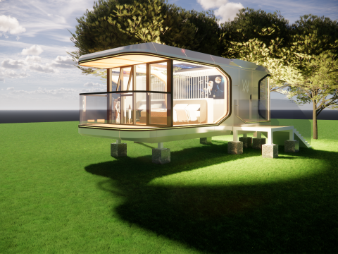 Capsule room -A3 3D-Modell