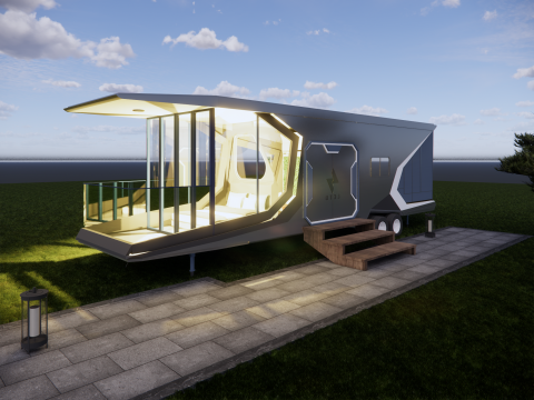 Capsule room -A4 Model 3D