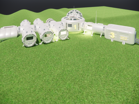Capsule room -A4 Model 3D