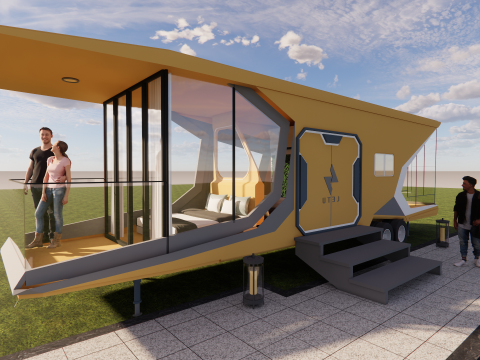 Capsule room -A4 Model 3D