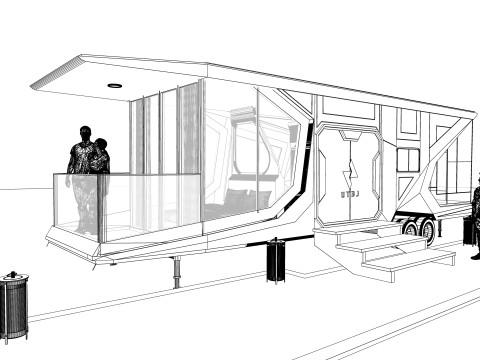 Capsule room -A4 Model 3D
