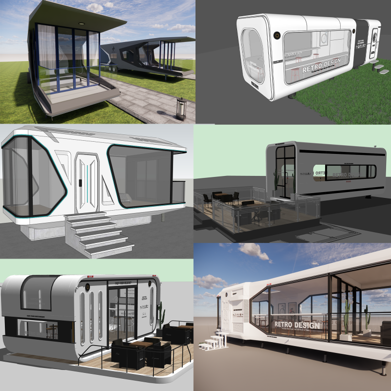 Capsule room -A6 3D मॉडल .c4d .max .obj .3ds .fbx .stl .blend