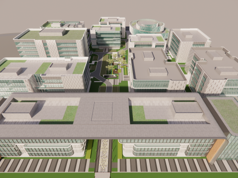 Modern City Block -A1 3D Model