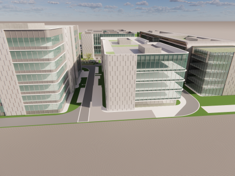 Modern City Block -A1 3D Model