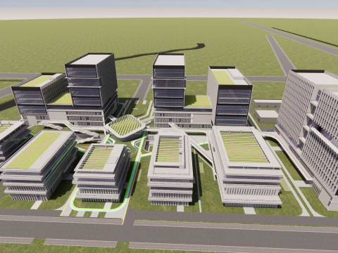 Modern City Block -A3 3D Model