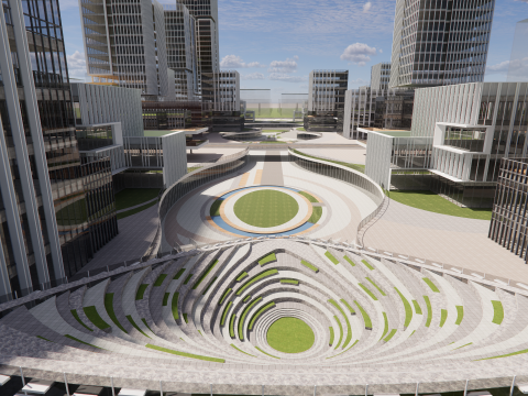 Modern City Block -A2 3D Model