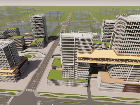 Modern City Block -A2 3D Model