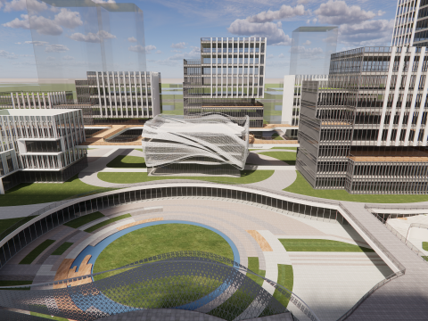 Modern City Block -A2 3D Model