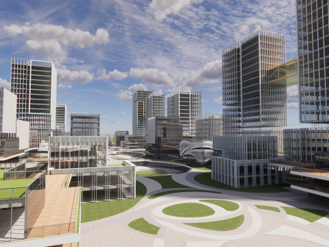 Modern City Block -A2 3D Model