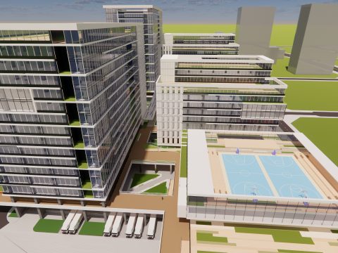 Modern City Block -A5 3D 模型