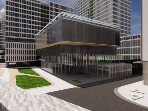 Modern City Block -A6 3D Model
