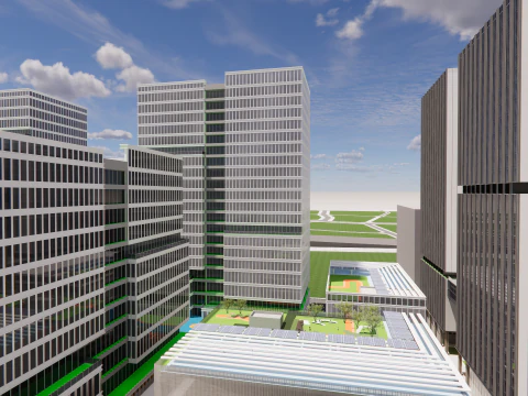 Modern City Block -A6 3D Model