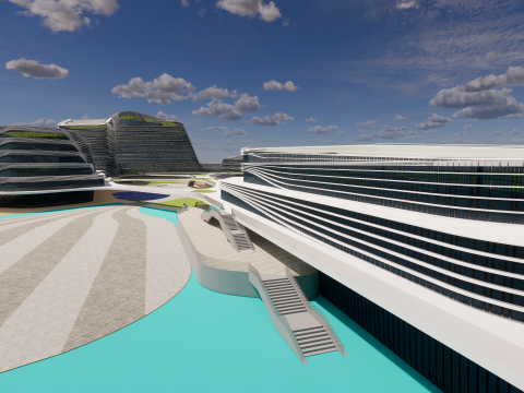 Modern City Block -A9 Modelo 3D