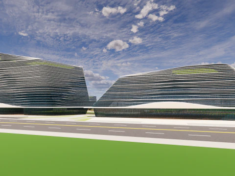 Modern City Block -A9 3D Model