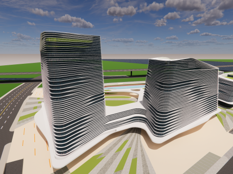 Modern City Block -A9 Modelo 3D