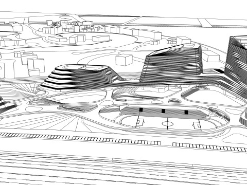 Modern City Block -A9 Modelo 3D
